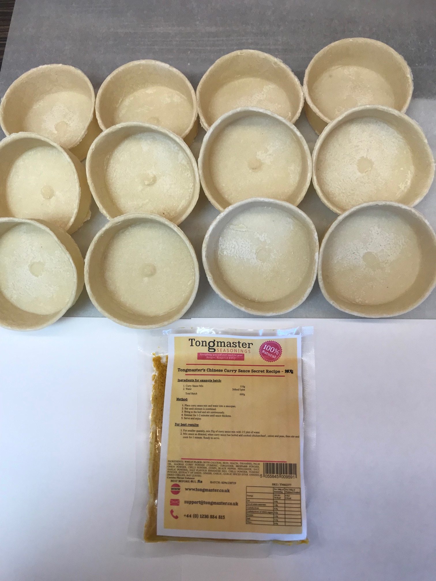Traditional Curry Pie Kit - 24 Pie Shells Includes Free Pie Lids
